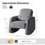 Chaise berçante moderne en polyester Rod-1244569215