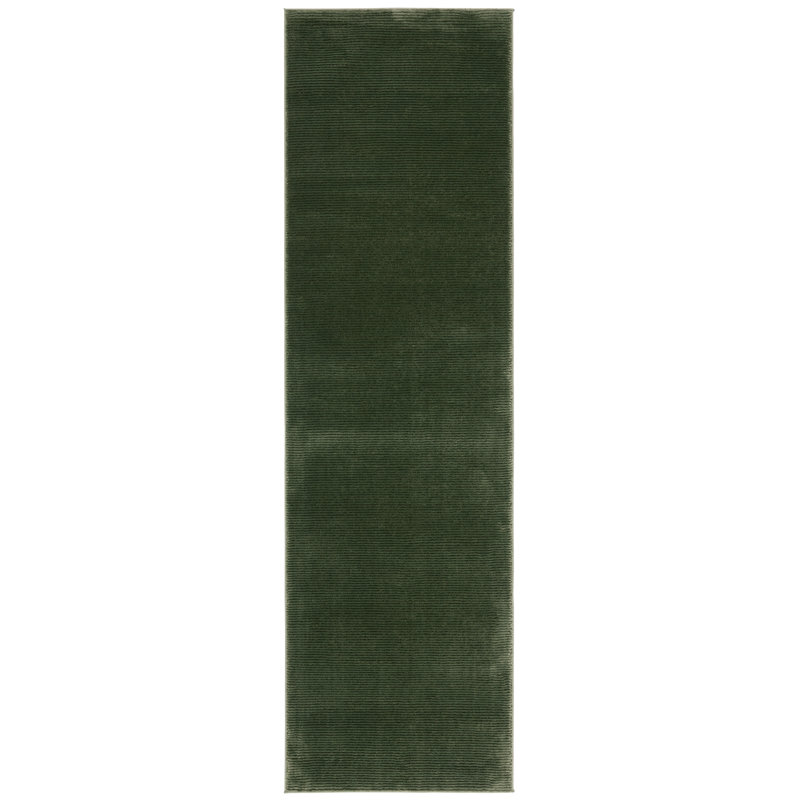 Revive Solid Color Area Rug In Green, Runner 69 x 244 cm, Green