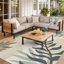 Tapis floral intérieur et extérieur-130385109