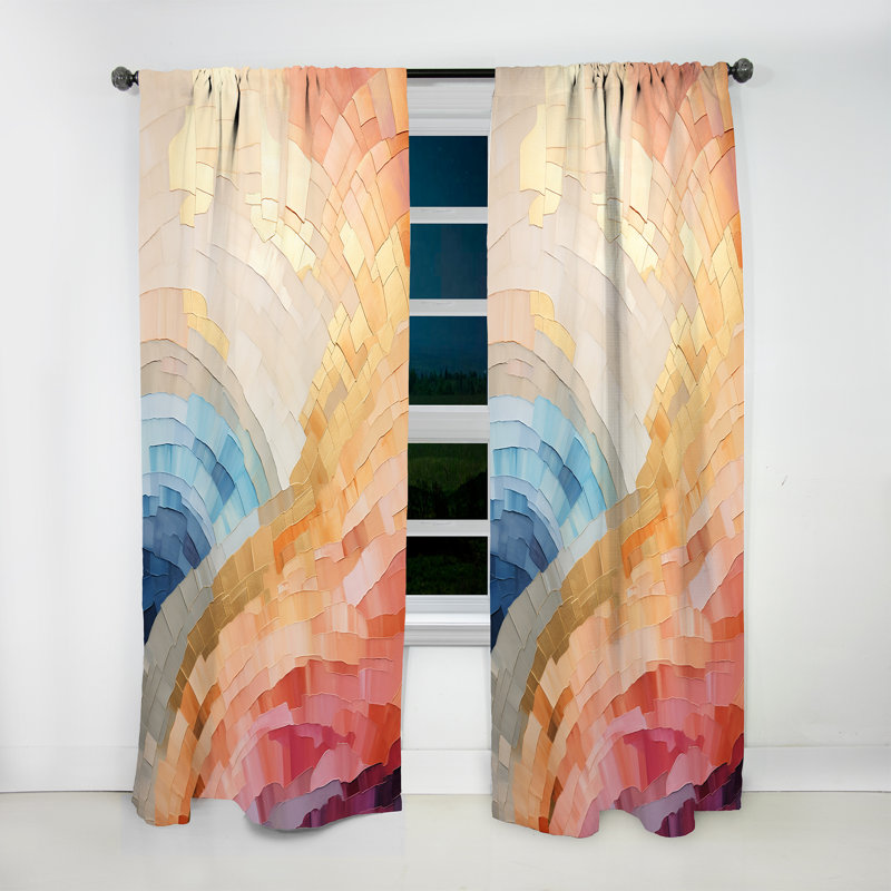 Enzo Minimalisme Colors In Harmony II - rideau en velours traditionnel - obscurcissant - 1 panneau, L 52 po x L 90 po