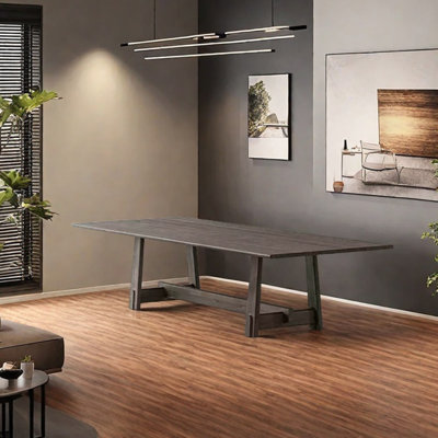Solid wood ash creative dining table