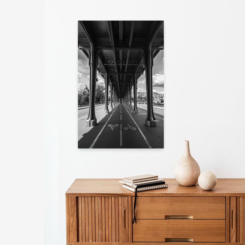 Art mural Paris, architecture contemporaine, H 24 po x l 16 po