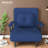 Space-saving Convertible Beds With Steel Frame, Modern Blue Design For Home & Office