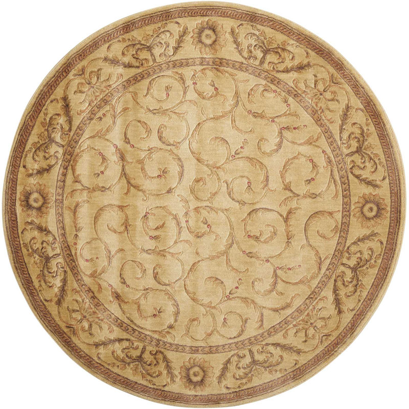 Tapis ivoire Anastasia, Rond 5 pi 6 po
