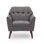 Fauteuil capitonné en lin 30,3 po Janara