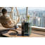 Table d'appoint luxueuse en marbre naturel vert luxueux, table de bout hexagonale de 16 cm avec finition polie, socle en pierre vert diamant et table de chevet moderne pour le salon (40 cm x 32 cm)