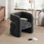 Chaises de tonneau d'appoint rembourrées entièrement assemblées (ensemble de 2)-1273588923