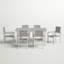Ensemble de salle à manger rectangulaire pour 6 personnes 63 po Mckinnon-2005309472