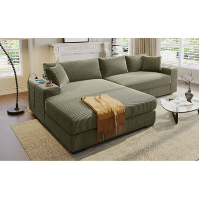 Grand canapé modulaire avec coussins épais