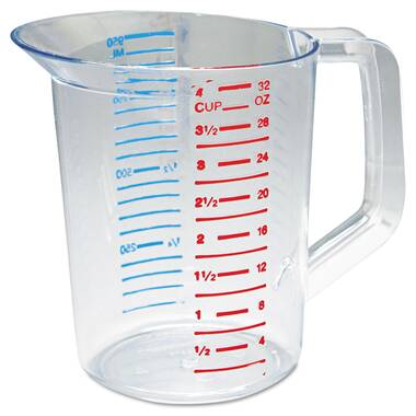 Plastic Measuring Cup with Handle - 2 CUPS – LOLIVEFE, LLC