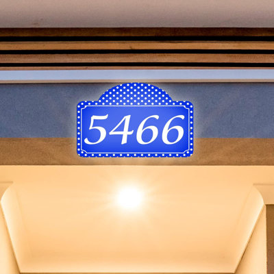 Plaque d'adresse sur 1 ligne