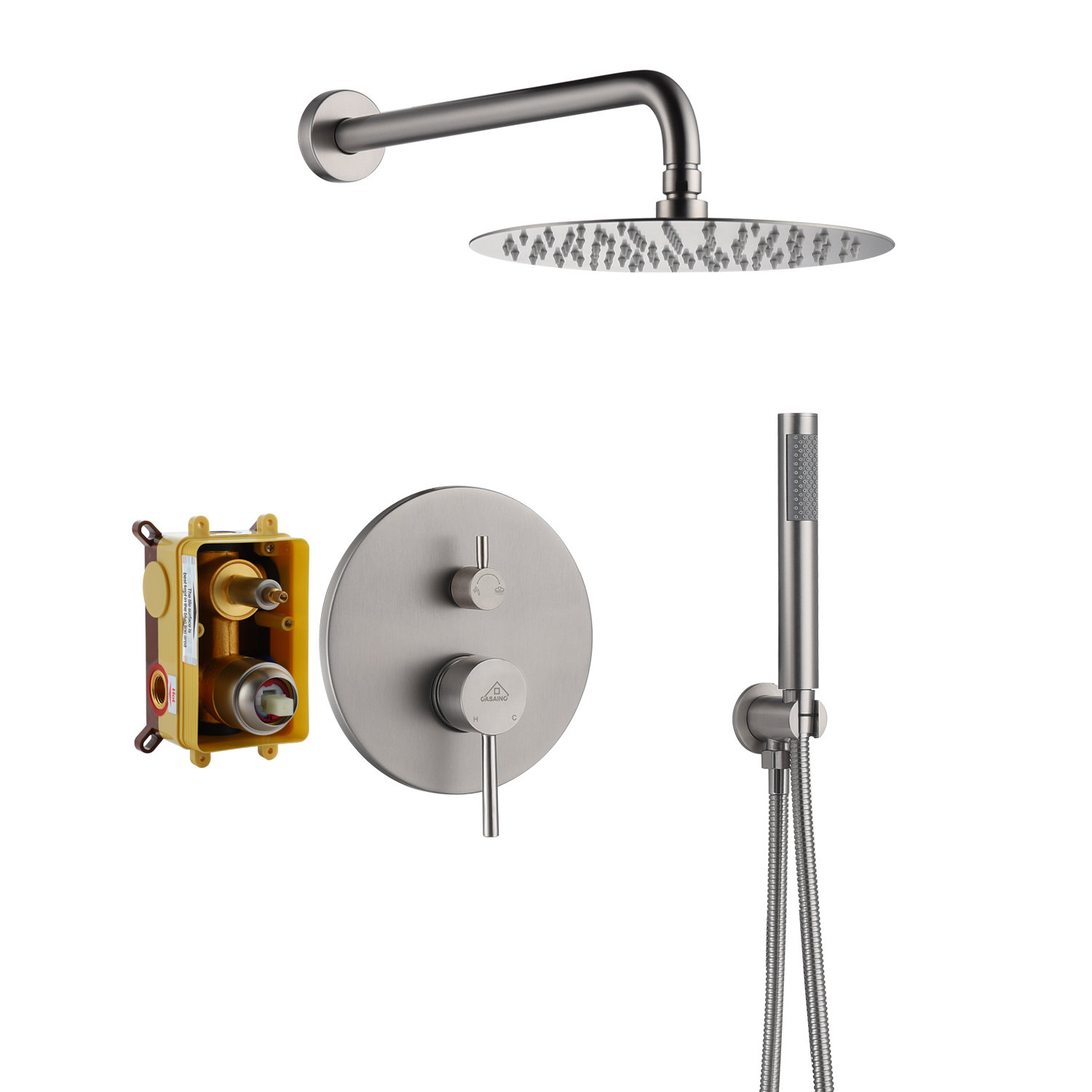 PureEssence 10" Complete Shower System, Brushed Nickel
