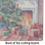 Grande planche à découper teckel Cozy Christmas