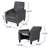 Cantalupo 26.75" W Manual Push Back Upholstered Club Recliner-1264481884