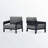 4 Pieces Aluminum Outdoor Patio Conversation Set With 5.2'' Seat Cushions-1506766003