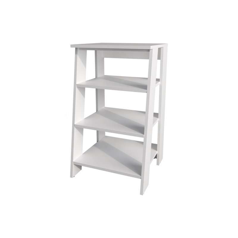 Étagère de salle de bain autoportante avec rangement ouvert, White