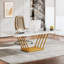 Bureau d'ordinateur de direction Mid-Century avec plateau en faux marbre Parvina