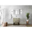 30 po Meuble-lavabo large et rustique avec comptoir en quartz, robinet et miroir de coin de 28 po x P 20 po-232077558