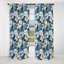 Motif tropical azure azur - Rideau floral - Rideau occultant floral - 1 panneau-107545924