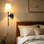 Ensemble de 2 appliques murales à piles avec télécommande, lumières murales à intensité variable sans fil avec température de couleur réglable, aucun câblage requis pour l'éclairage de salon de chambre à coucher