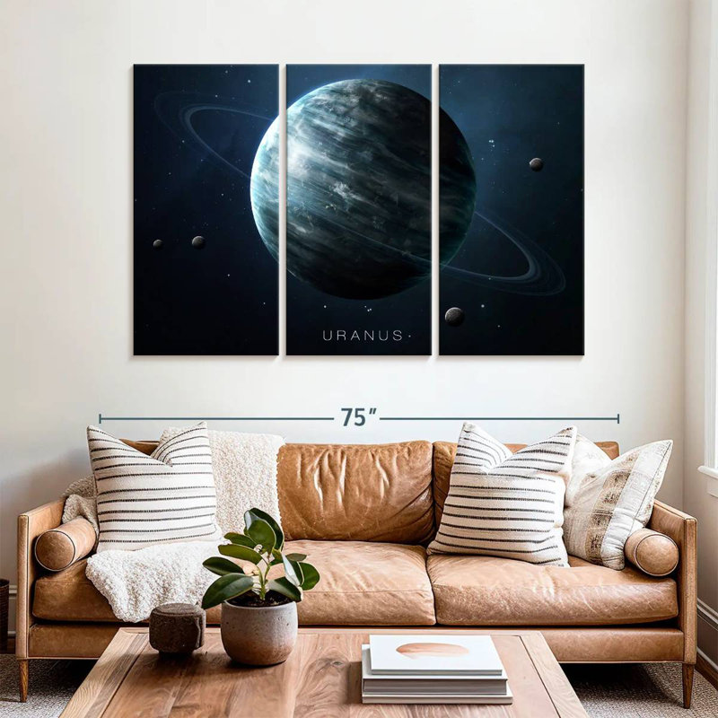 Oberle Planet Uranus, 28" H x 45" W