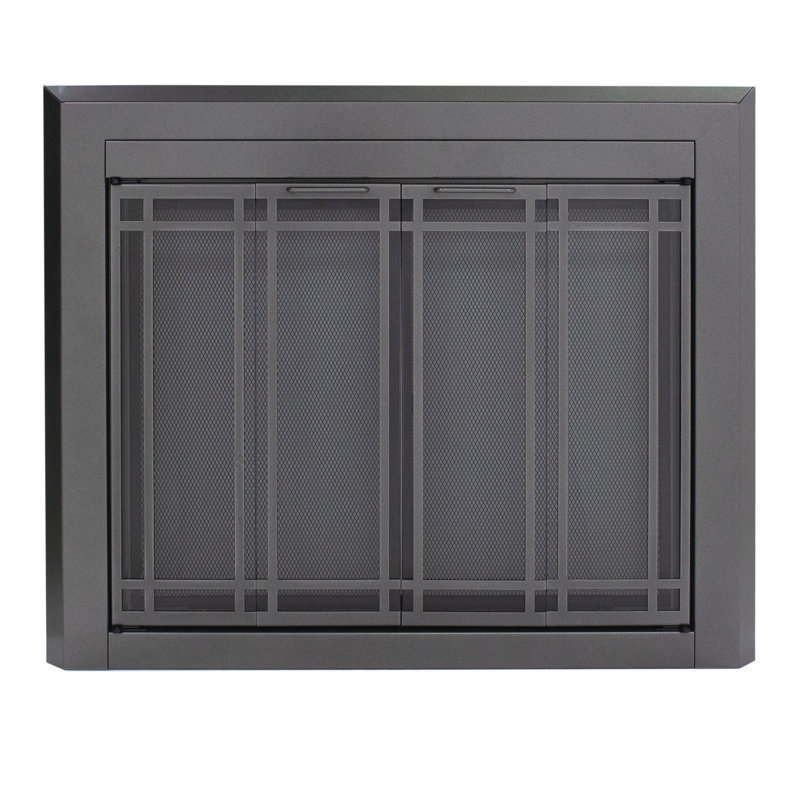 Portes pliantes en acier Anesicia, H 28 po x l 37,5 po x P 1,81 po