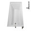 Baignoire en alcôve en acrylique blanc brillant avec drain externe 60 po x 30 po Streamline-101699504