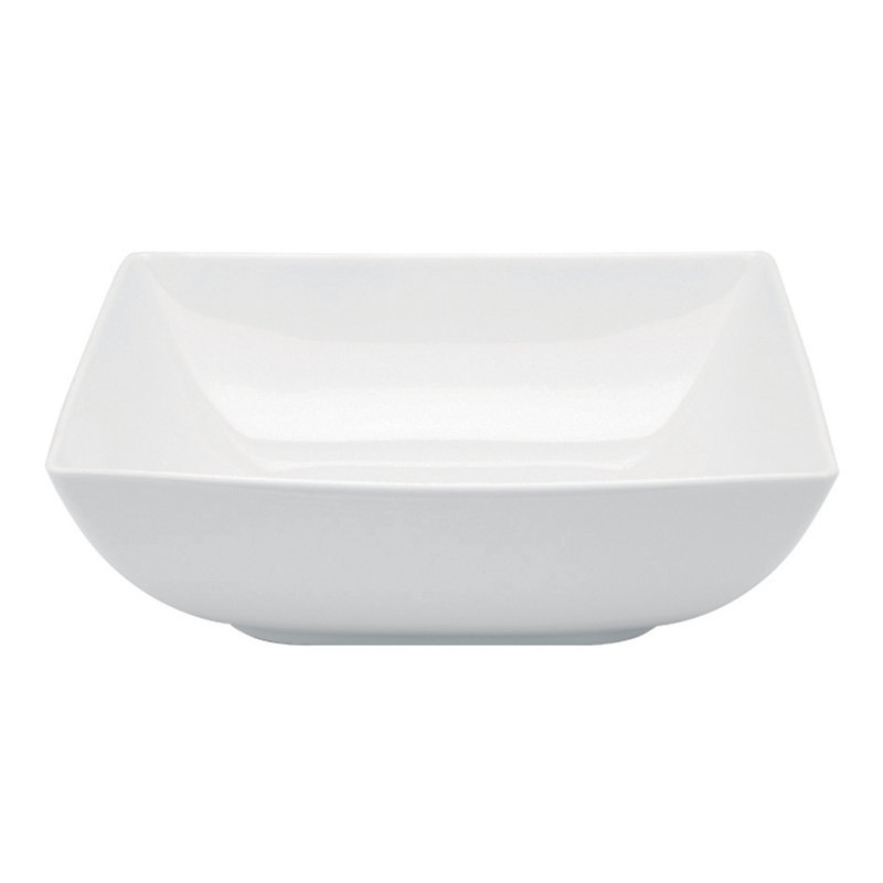 Carré White Porcelain Appetizer Plate