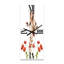 Portrait d'une girafe avec des fleurs II - Horloge murale de ferme-332965826