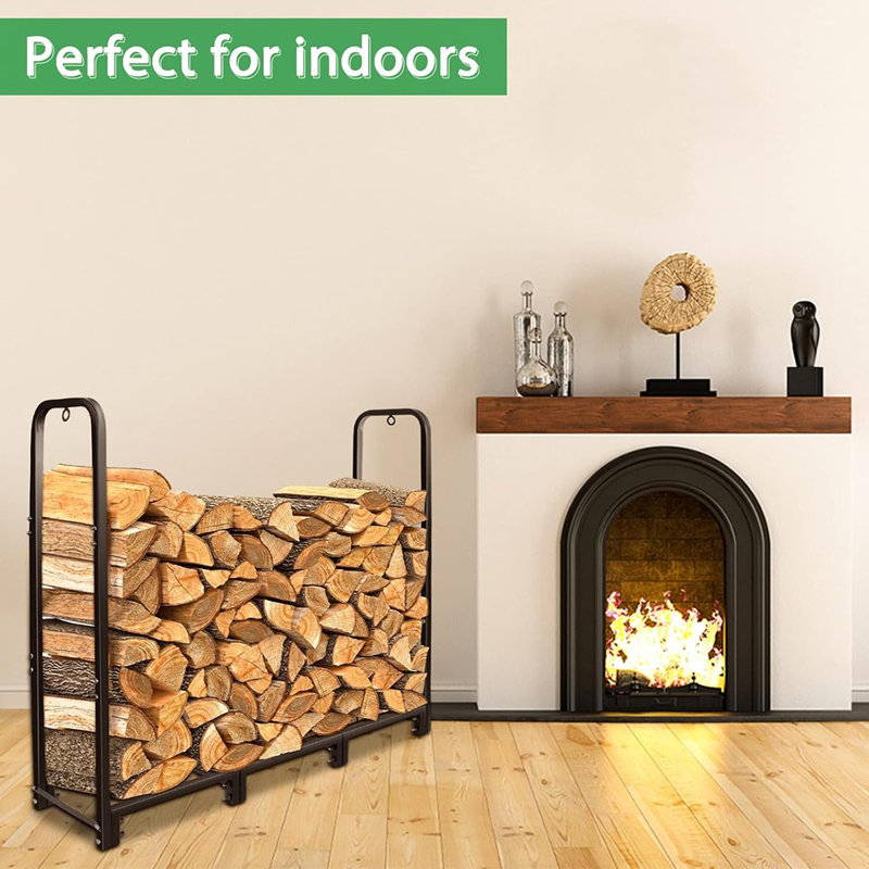 Support de rangement pour bûches en bois de chauffage
