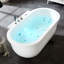 Baignoire tourbillon piédestal 71 "x 37"