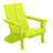 Modern Poly Adirondack Chair With Ottoman (Set Of 2)-135141807