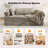 Corduroy Upholstered Modern King Size Convertible Sleeper Sofa Stackable Corduroy Sofa Bed-No Assembly Required-1542392360