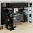 All-In-One Wooden Gaming Loft Bed With Built-In Desk, Storage Stairs & Shelves-1572729452