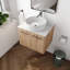 Ensemble de meuble-lavabo mural simple l 24 po Bormann