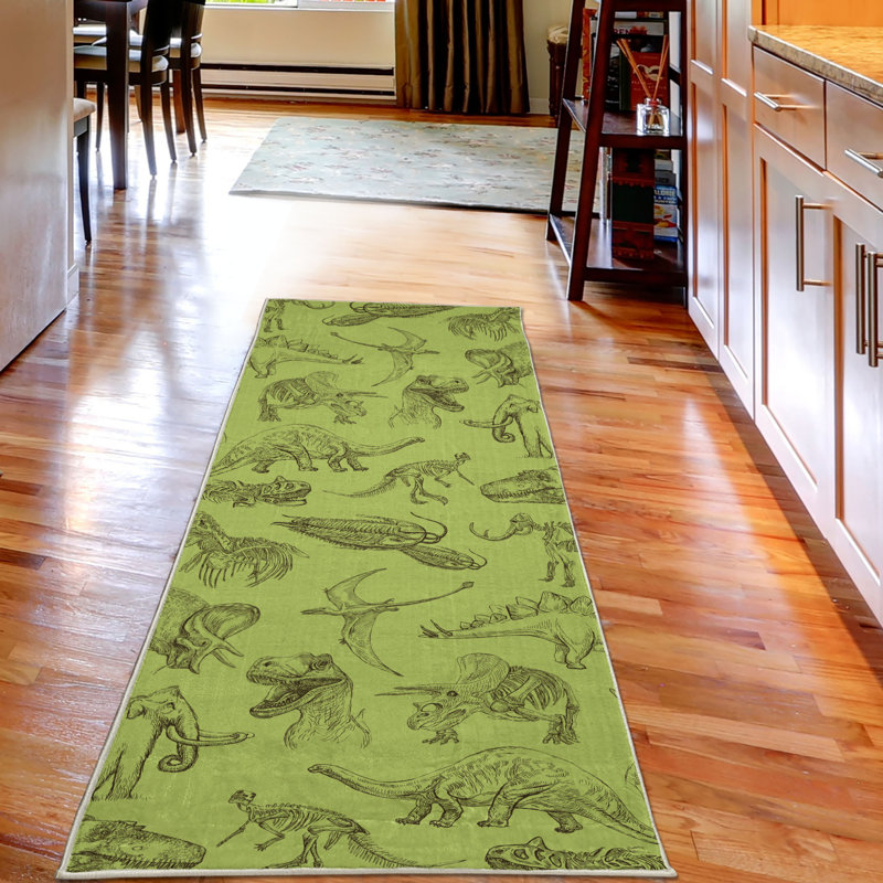Tapis décoratif en fibres de polyester à haute densité Cliffage, Tapis de couloir 2 pi 5 po x 7 pi 5 po