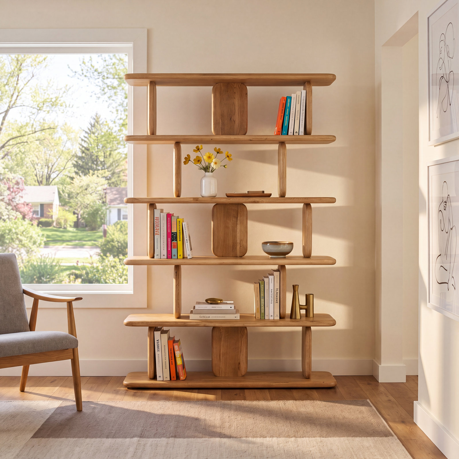 Magdalena Shelving Unit, Natural
