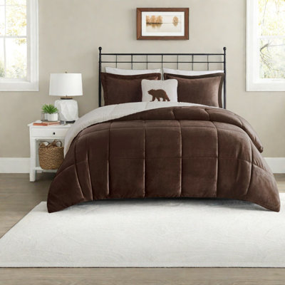Cozy Plush To Sherpa Bedding Set, Hypoallergenic & Machine Washable