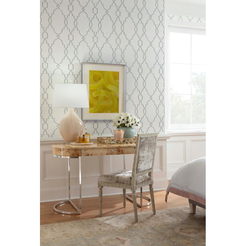Parterre Geometric Wallpaper Roll, Gold
