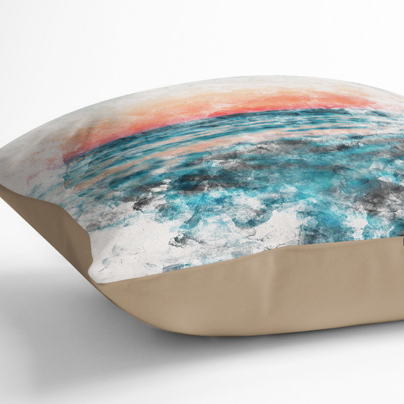 Square Cushion, Stone, 55cm H x 55cm W x 20cm D