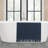 French Connection Nellore Fringe Machine Washable Cotton Bath Rug-1048208655-982556278