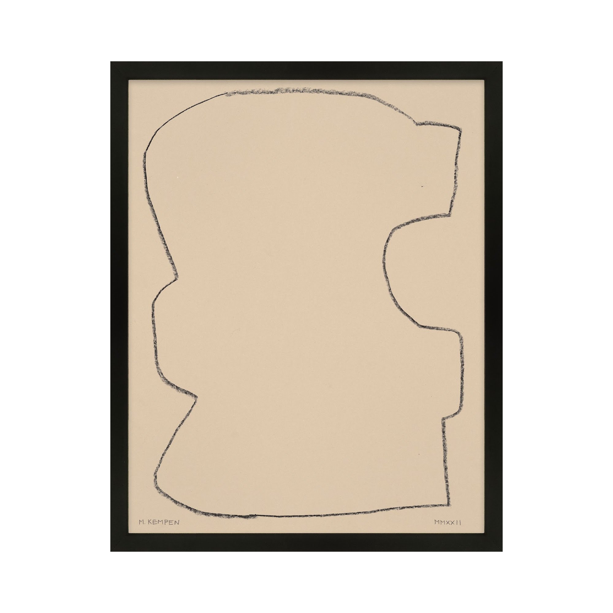 Outlines 9 by Michael Kempen, Black Framed, 40" W x 50" H