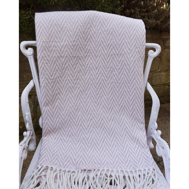 Cyrah Plain Weave / Muslin Throw Blanket, Lilac
