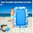 Pool Floats Inflatable Pool Lounger Float For Adults, 71" X 48" Large Pool Floats With Headrest Drink Holder