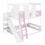 Lit mezzanine avec glissade, tablettes de rangement et rails de sécurité-459173817-459173819