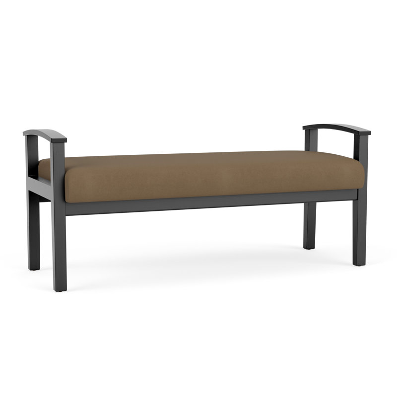 Banc en bois massif Amherst, Patriot Plus taupe, Noir