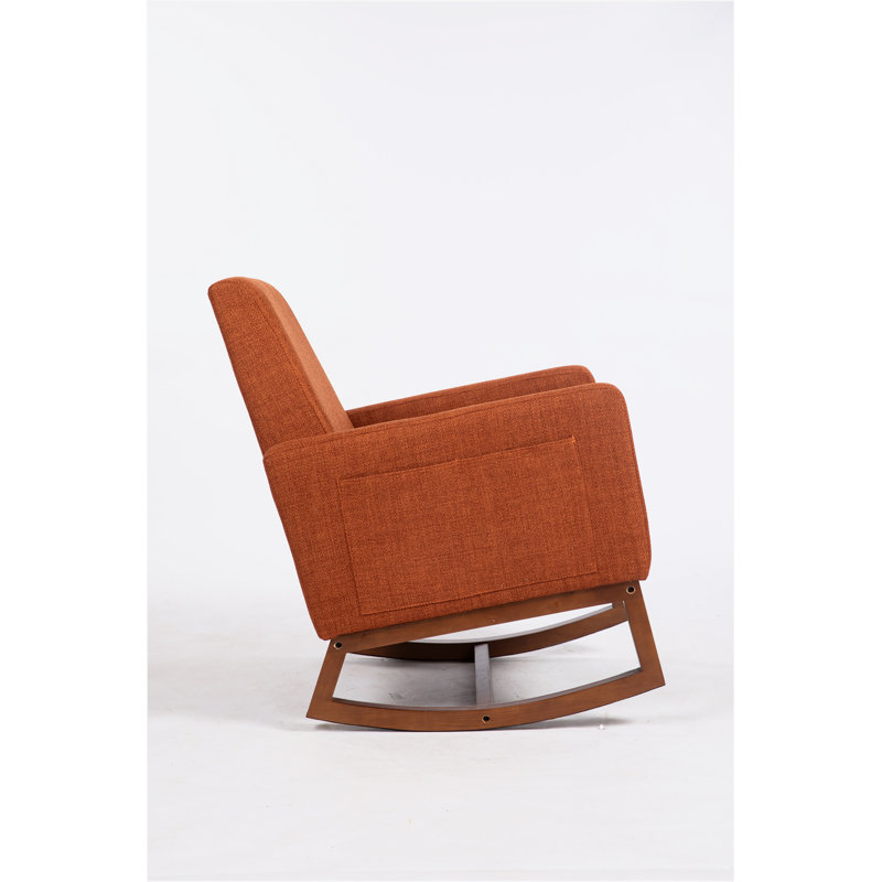 Chaise d'appoint rembourrée Mid-Century, Brun