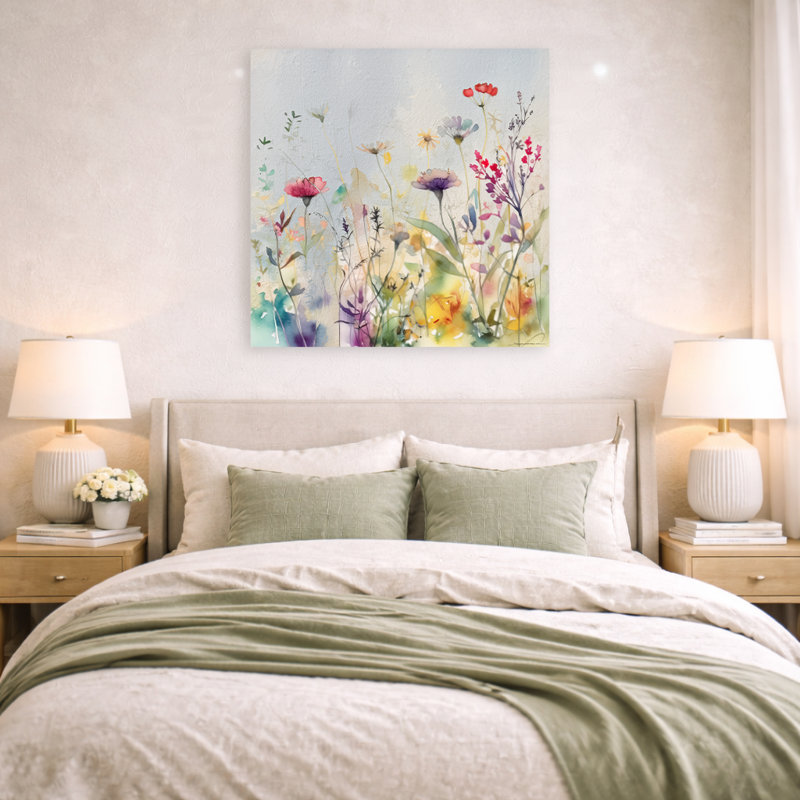 " Sunlit Meadow Whispers ", 40" H x 40" W