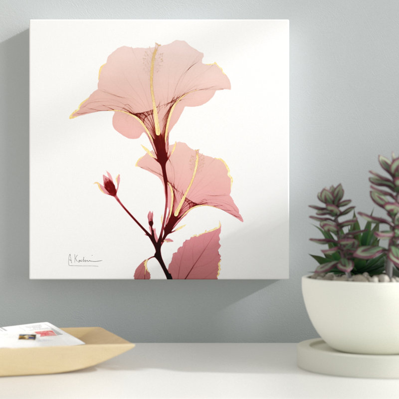 Golden Blush 1 - Wrapped Canvas Print, 30 cm H x 30 cm W