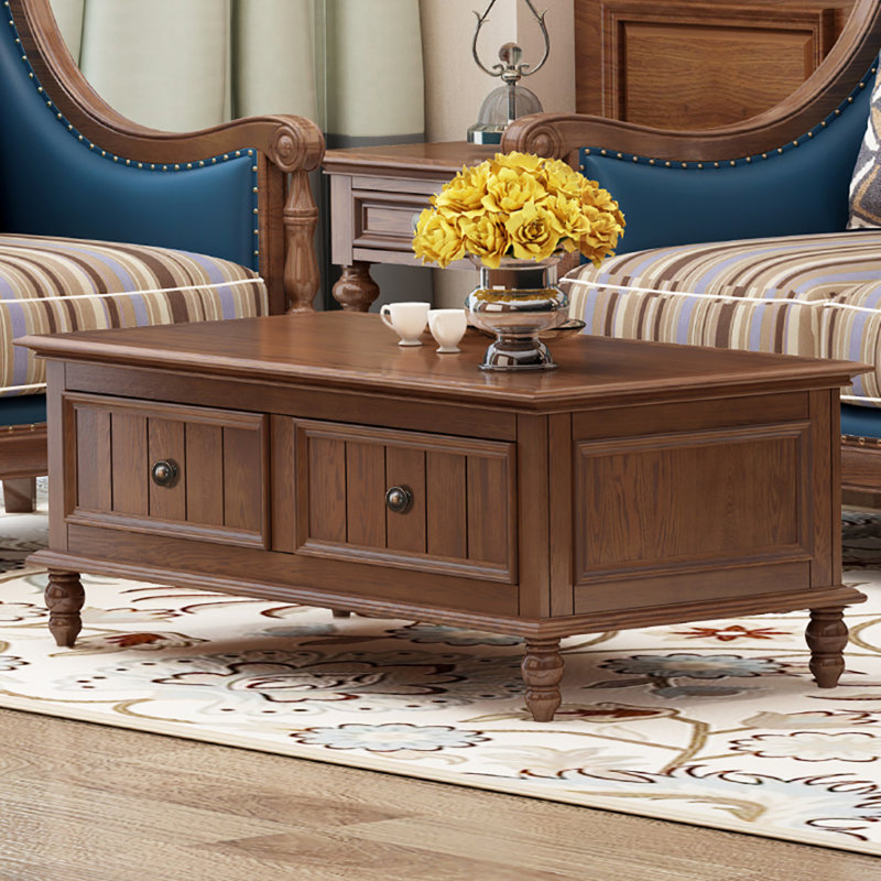 Table basse American Modern,  H 18,5 po x L 47,2 po x l 27,6 po